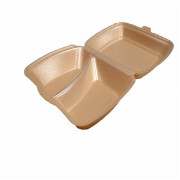 Box polystyrène 2 comp.247x198x75mm - 200pcs